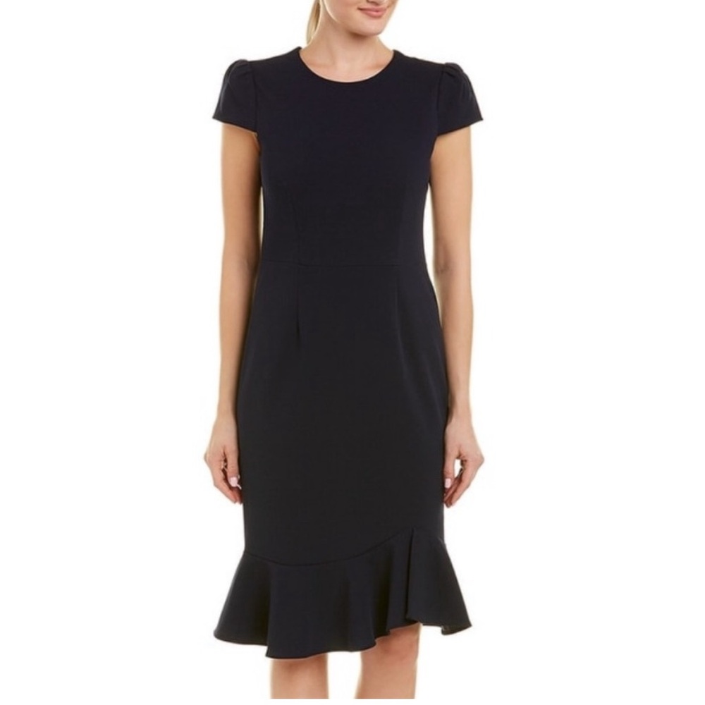 Betsey Johnson | Ruffled Hem‎ Scuba Crepe Dress | 4